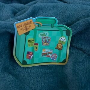 Green Travel Sticker with Fun Graphics